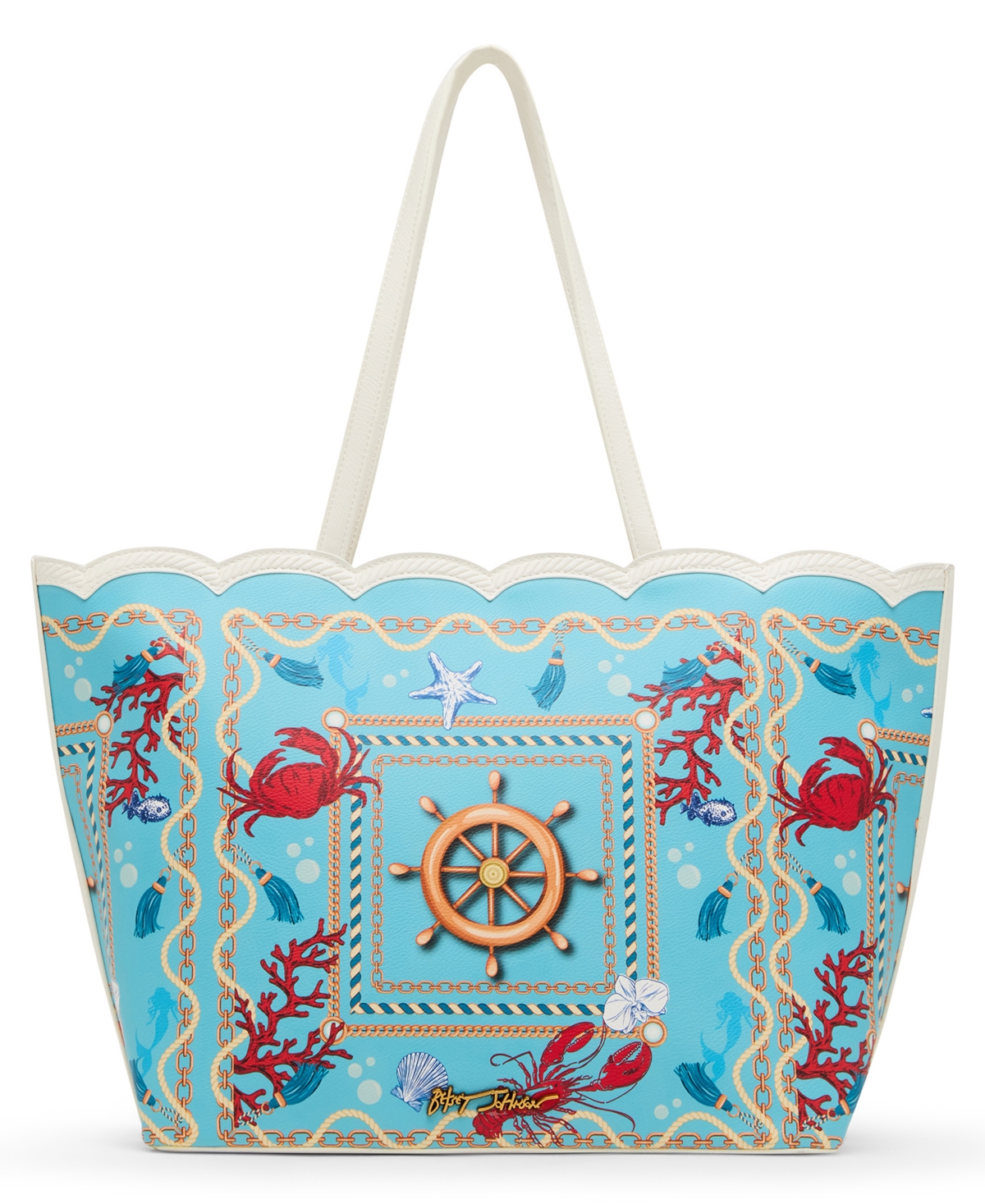 Betsey Johnson Nauti & Nice Magnetic Snap Tote