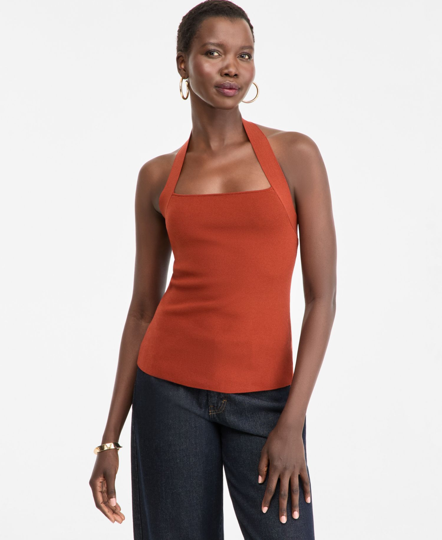 Women's Halter Sweater Tank