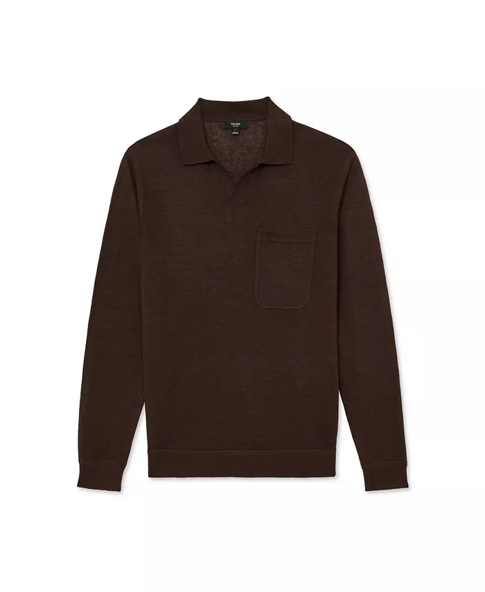 Men's Oaklands Open Collar Linen Polo Shirt - thumbnail 5