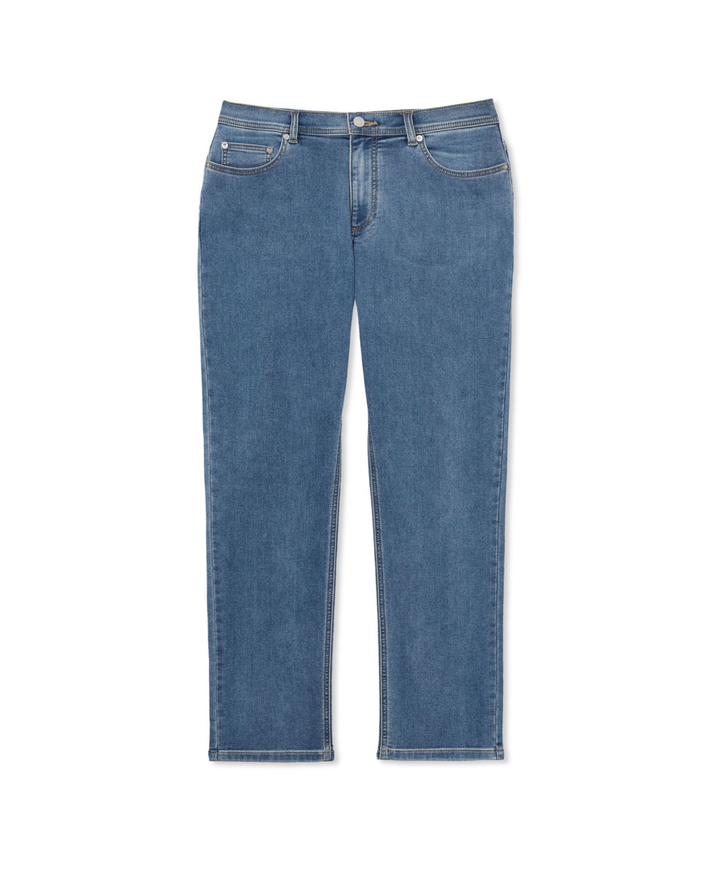 Мужские джинсы REISS Bishopsgate Soft Touch Jean, цвет: Светлая варка синий — фото 2