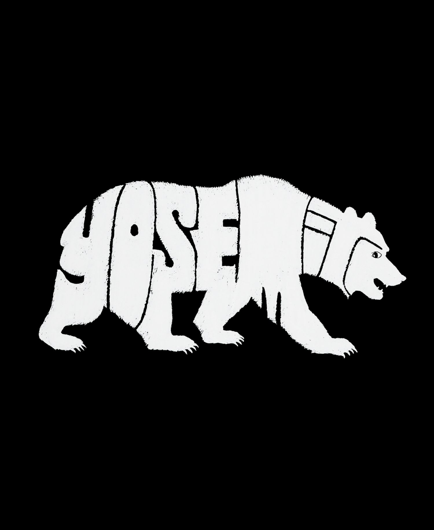 Men's Bear Explore Word Art Graphic Tank Top