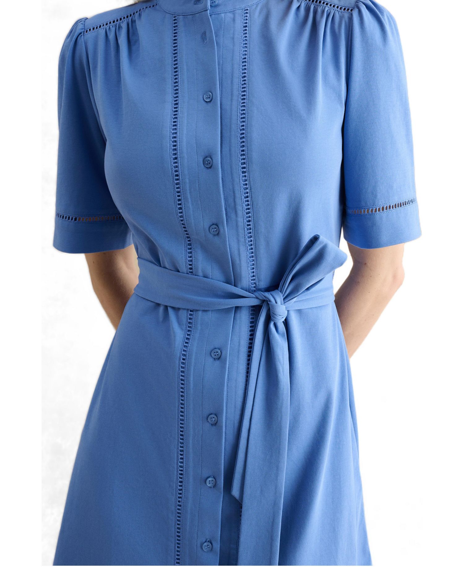 Women's Livvie Belted Mini Shirt Dress