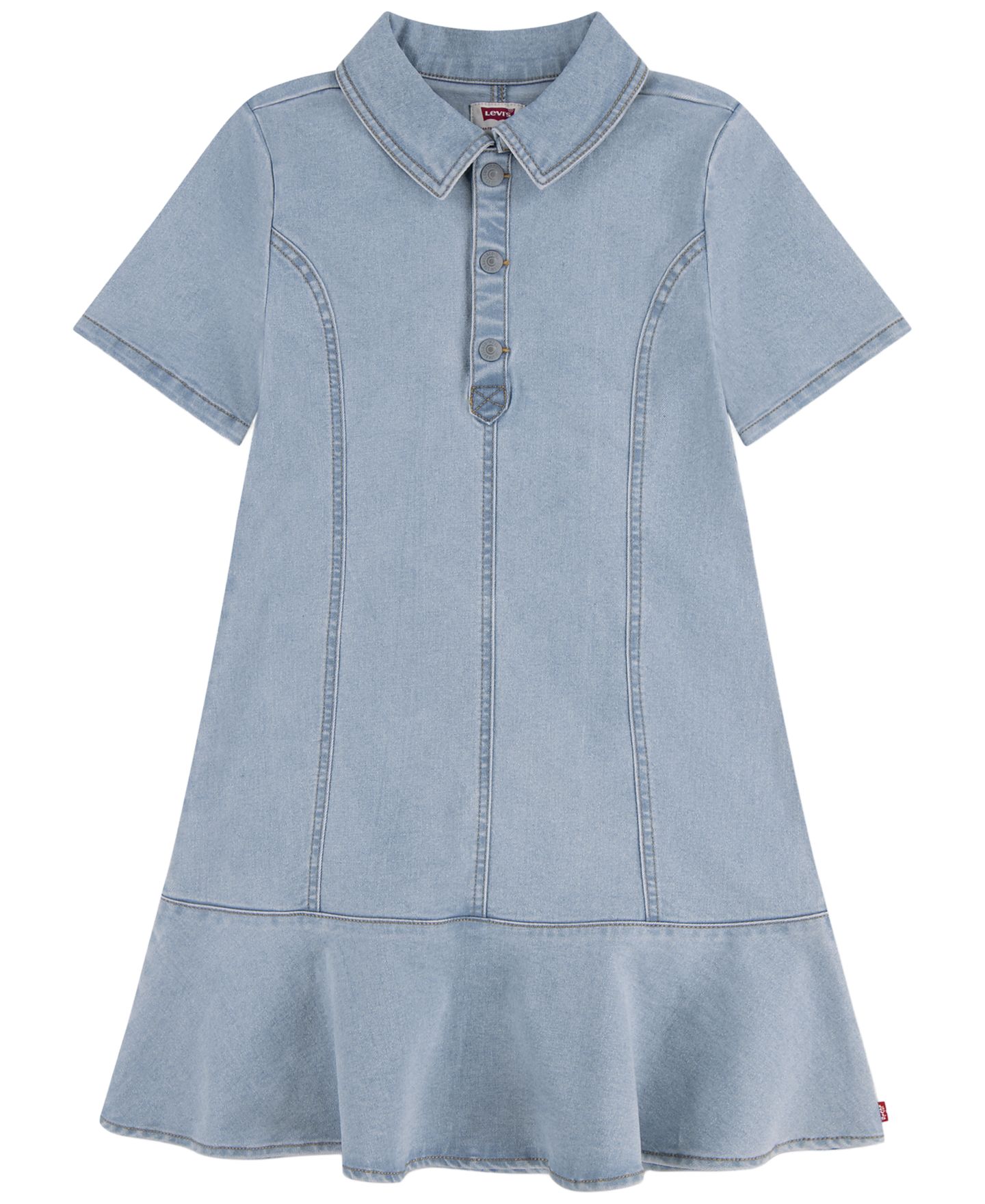 Платье Levi's Short-Sleeve для девочек, цвет: Marin Babe — фото 1