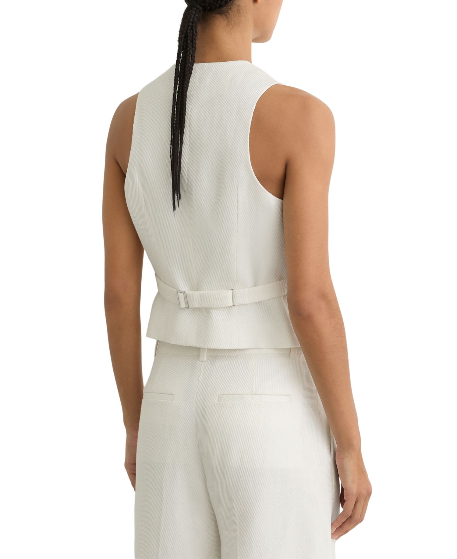 Women's Linen-Blend Tailored Waistcoat