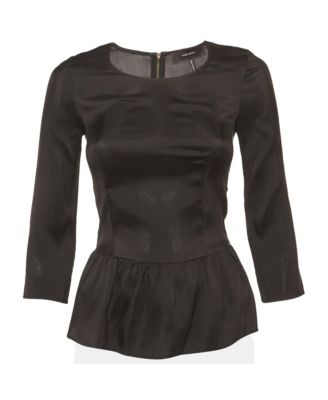 Women's Taffeta Pleated Blouse
