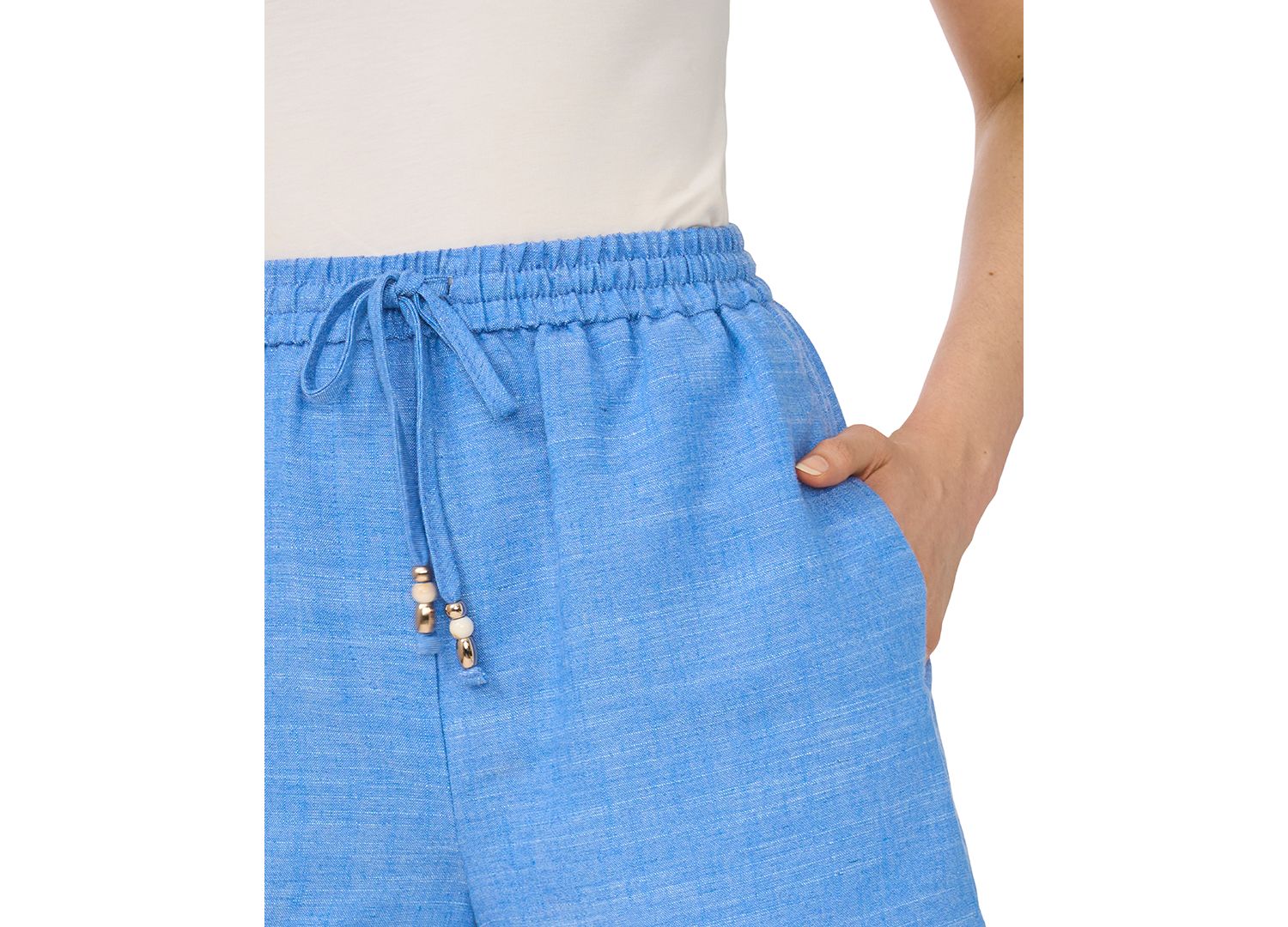 Women's Elastic Waistband Drawstring Shorts