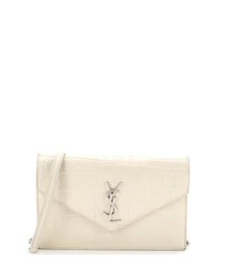 Uptown Chain Wallet Embossed Leather