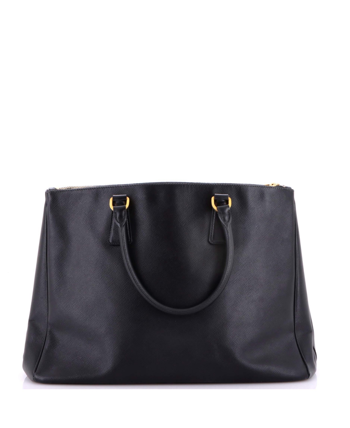 Pre-Owned Prada Large Double Zip Lux Tote Saffiano Leather
