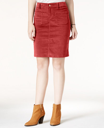 juniors corduroy pencil skirt celebrity pink