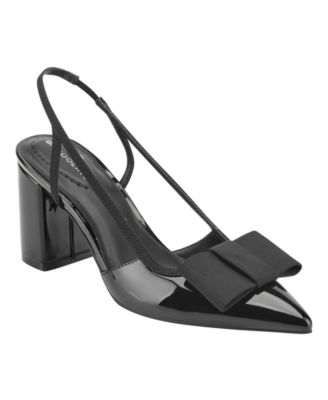 Women's Sanessa Bow Block Heel Slingback Pumps
