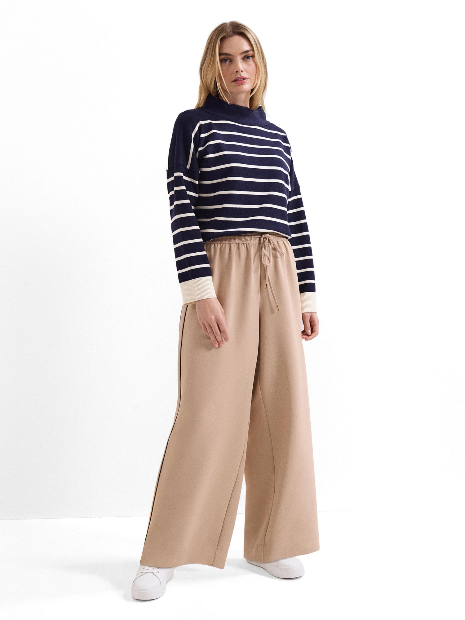 Women's Wide Leg Stripe Detail Skye Trousers