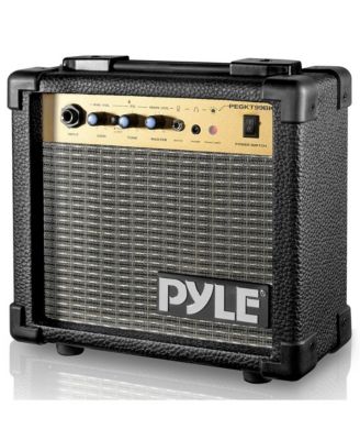 10W Portable Mini Electric Guitar Amp, Practice Amplifier with 5" Speaker, Gain & Distortion Controls, Headphone Output, Carry Handle