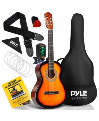 36" 3/4 Scale Classic Guitar Kit with Digital Tuner & Accessories - Sunburst, PGACLS82SUN