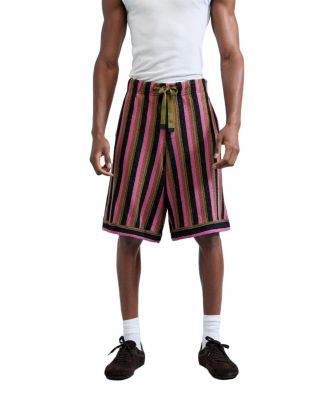 Men's Striped Knit Bermuda
