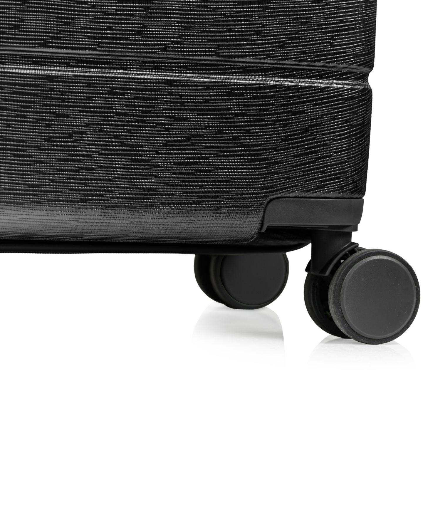 Чемоданы CHAMPS Linen II 3-Piece Hardside Expandable Luggage Set, цвет: Чёрный — фото 4