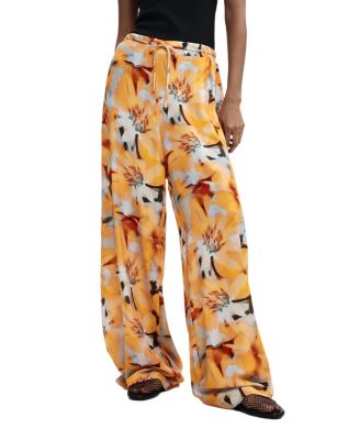 Women's Flowy floral trousers