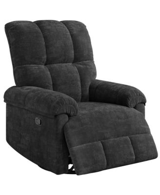 Manual Recliner Chair, Comfy Swivel Rocker Chair for Adults, Ergonomic High Back Silent Nursery Glider