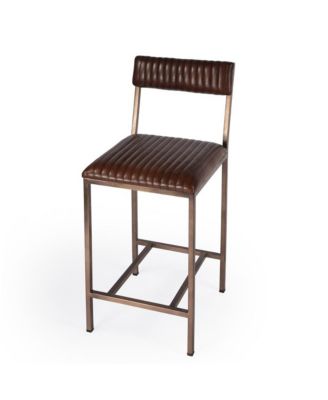 Houston 24" Leather Counter Stool