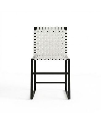 Urban Woven Leather Side Chair