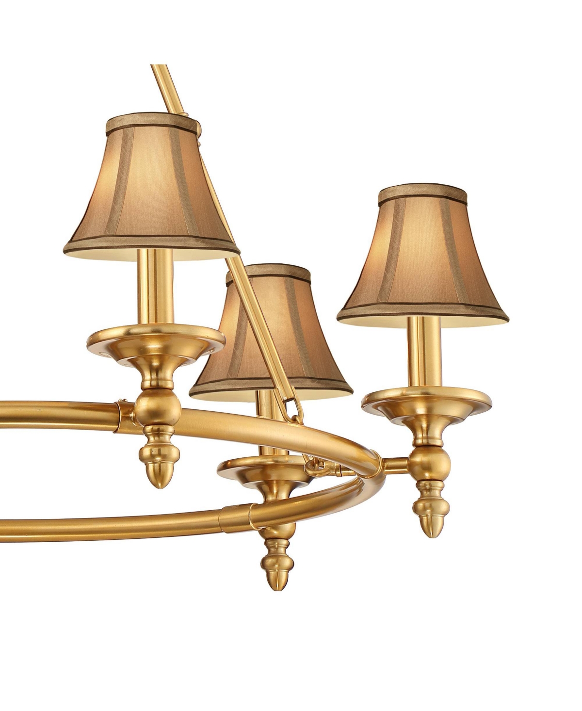 Stiffel Hartley 28 Inch Wide 6-Light Chandelier with Shades