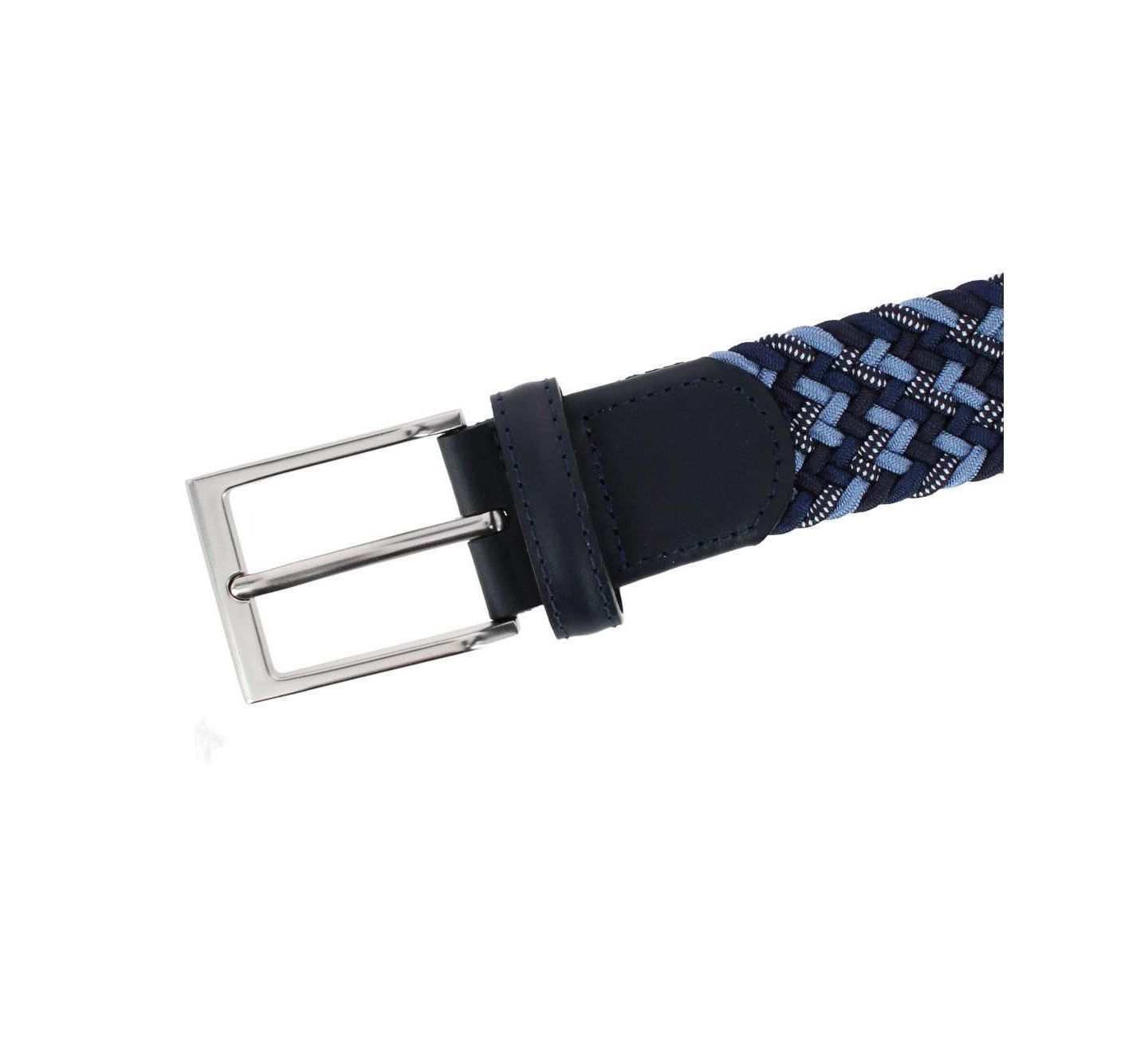 Мужской ремень TRAFALGAR Big & Tall Edward European Weave Golf Braided Belt, цвет: Синий — фото 3