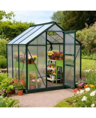 Aluminum Polycarbonate Walk In Polycarbonate Greenhouse for Outdoor Garden