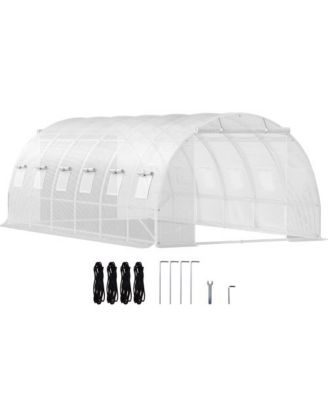 6.5 Feet Wood Polycarbonate Cold Frame Greenhouse for Outdoor Garden Storage