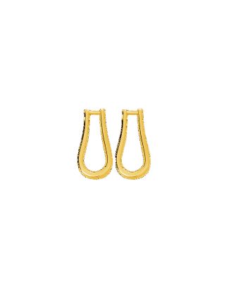 Lucy Quartermaine Petal Hoops Extra Large in Gold Vermeil - 18ct gold vermeil