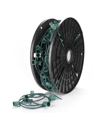 Commercial 250Feet C9 Christmas Light Spool Set UL Listed Light Sockets