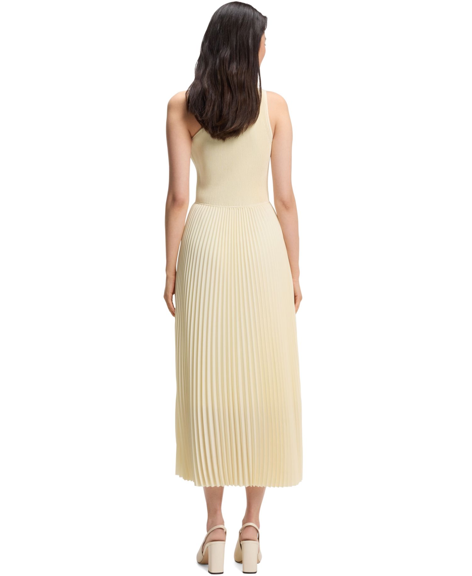 BOSS by Women's Skirt Rib-Knit One-Shoulder Dress