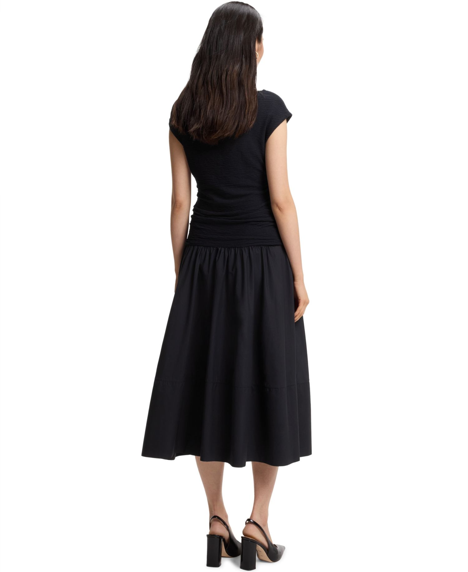 BOSS by Women's Structured-Jersey Slim-Fit Dress