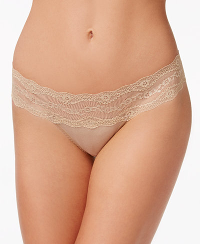 b.tempt'd by Wacoal b.adorable Lace-Waistband Thong 933182