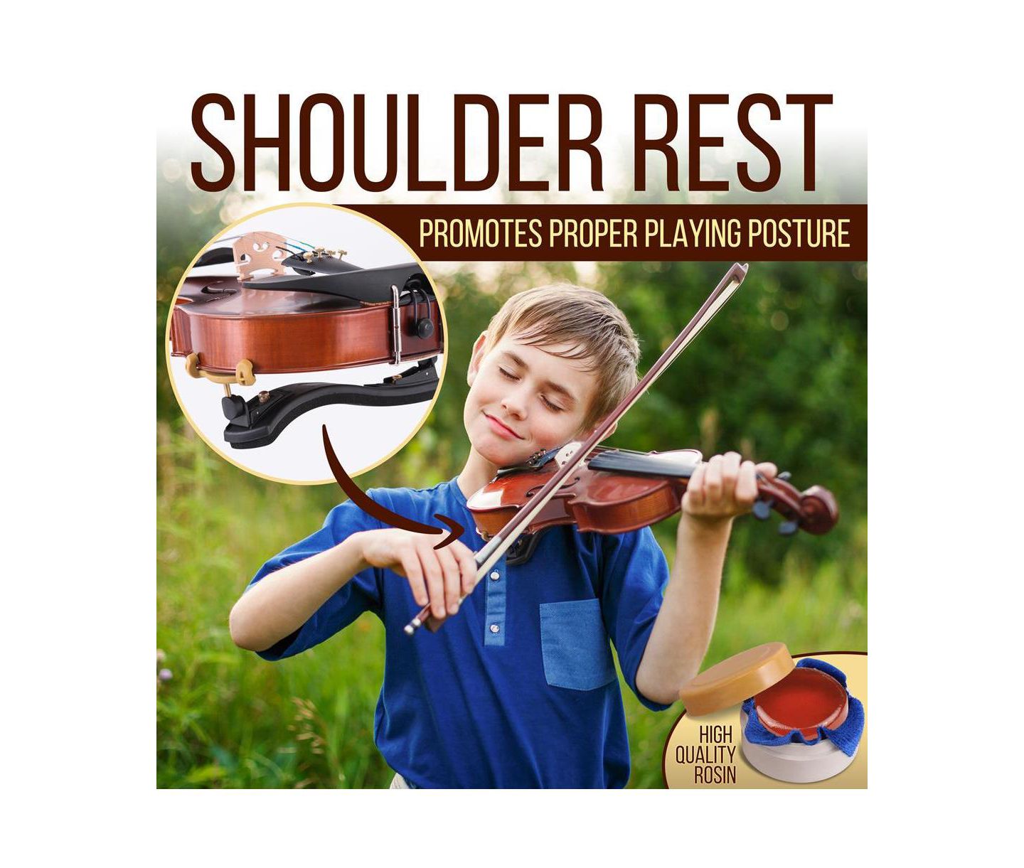 Детские игрушки Pyle 4/4 Student Digital Tuner Violin Kit, Ages 5+ — фото 5