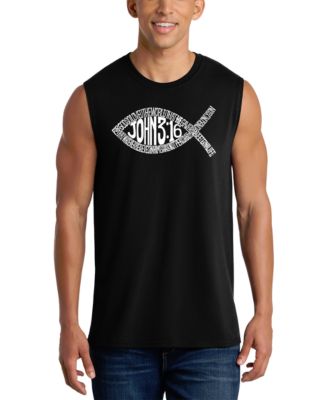Men's John 3:16 Cross Design Tank Top