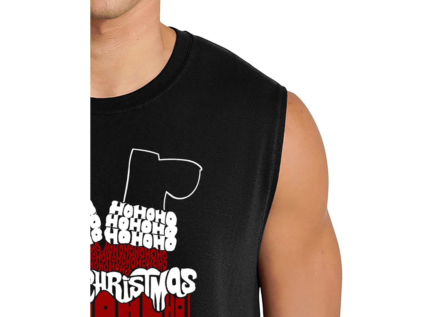 Men's Santa Claus Graphic Tank Top