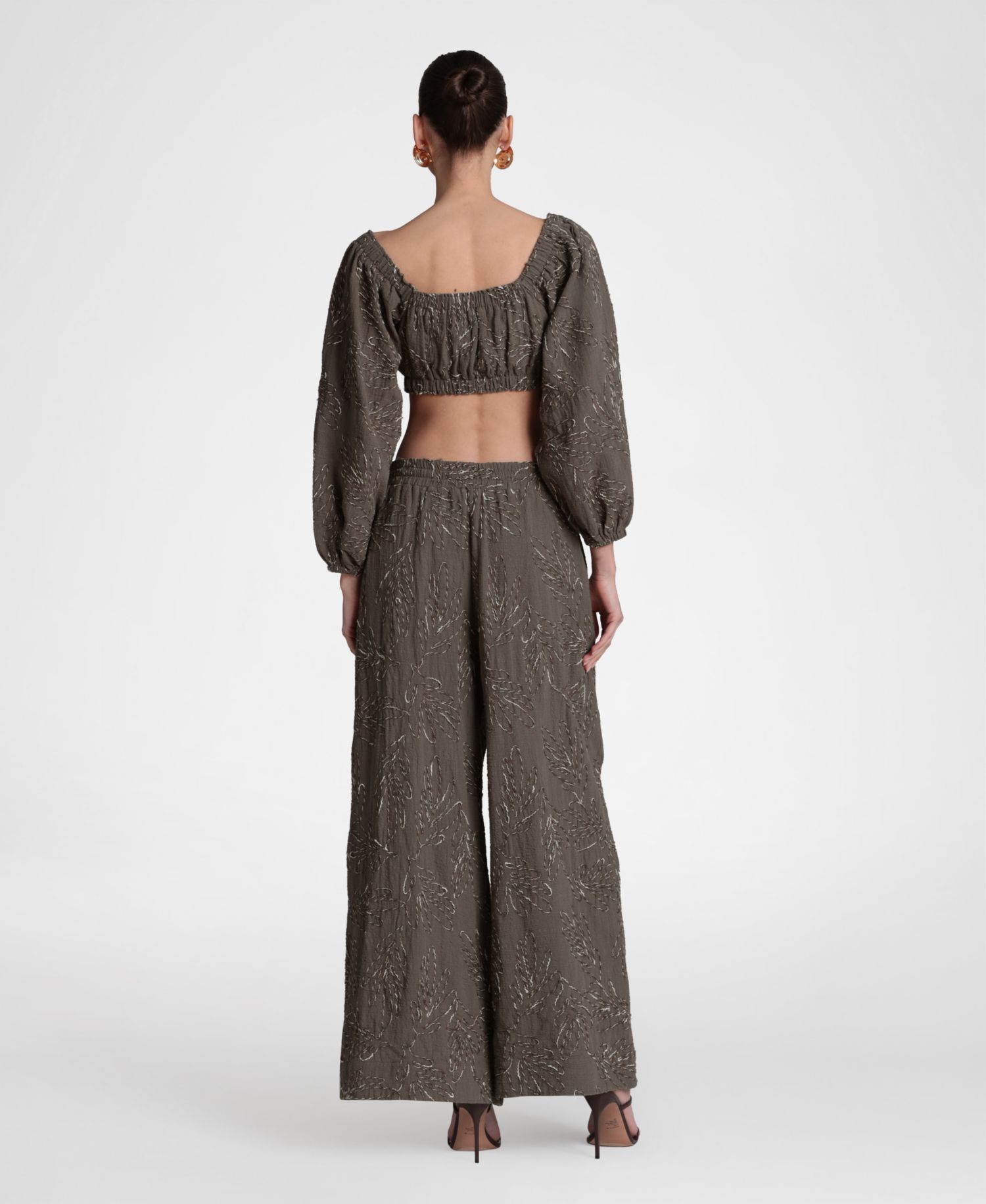 Women's Long-Sleeve Crop Top