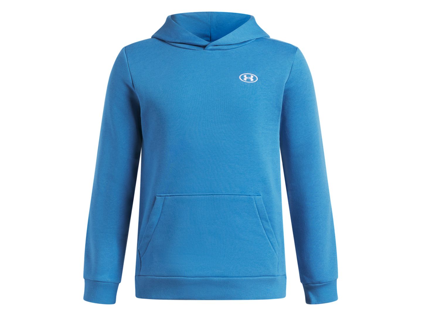 Худи Under Armour Rival Fleece Long-Sleeve для мальчиков, цвет: Синий — фото 1