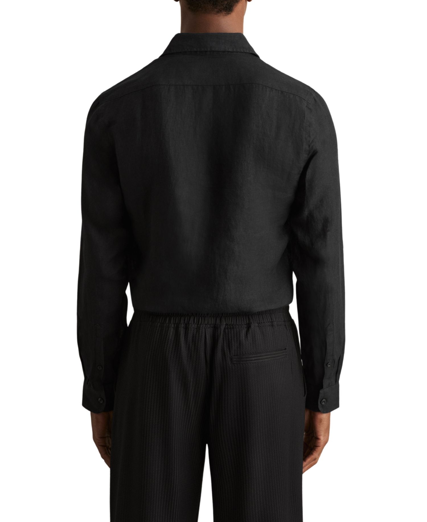 Men's Ruban Linen Cutaway Collar Regular Fit Shirt