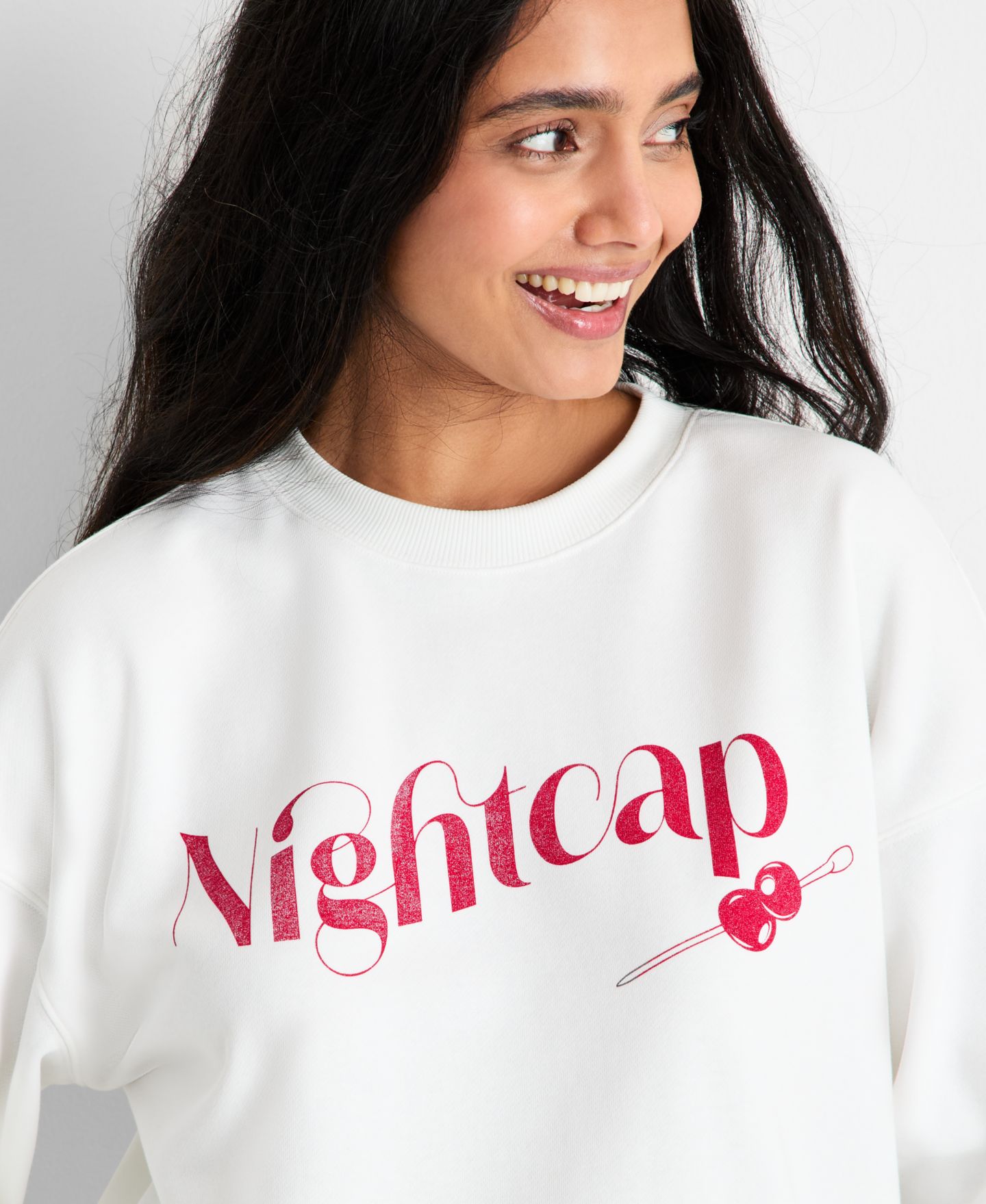 Женская толстовка State of Day Nightcap French Terry Graphic, цвет: Потёртый — фото 3