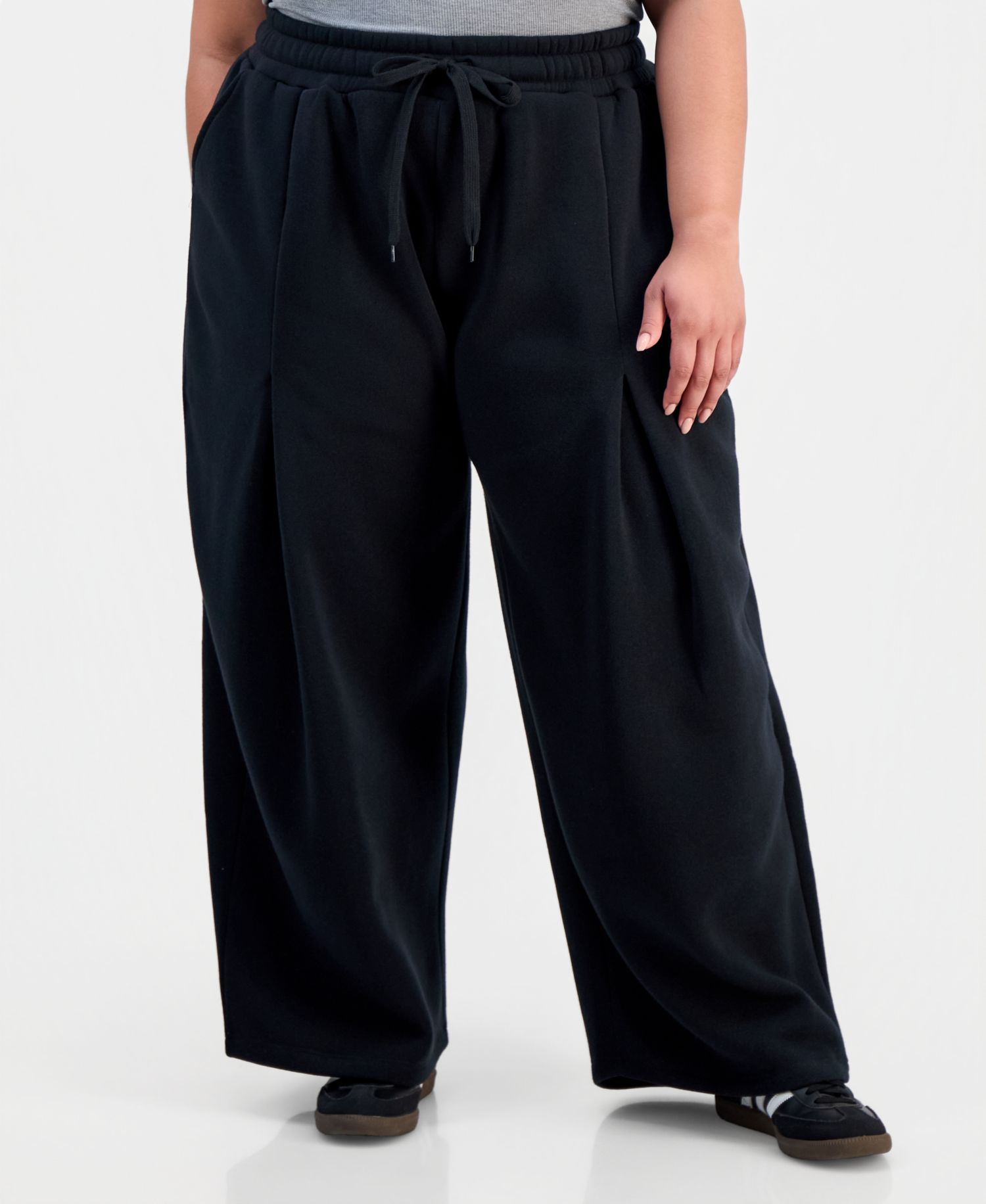 Trendy Plus Size Barrel-Leg Pants