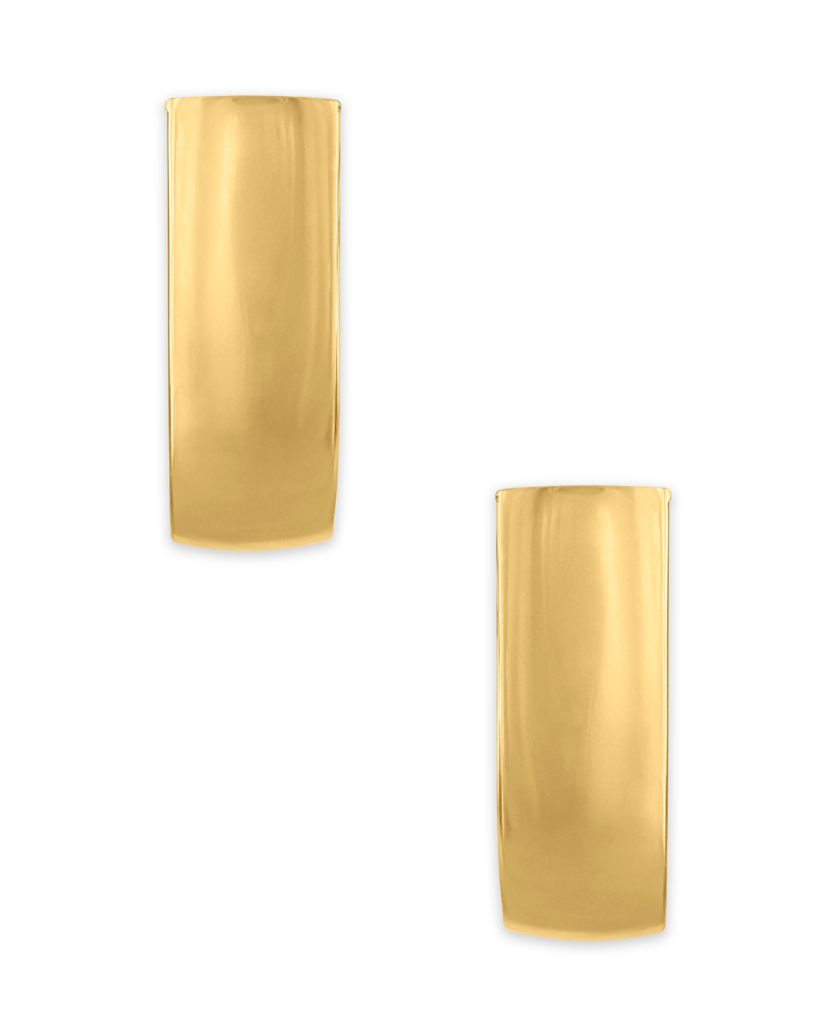 Macy's Wide J-Hoop Earrings in 10k Yellow Gold