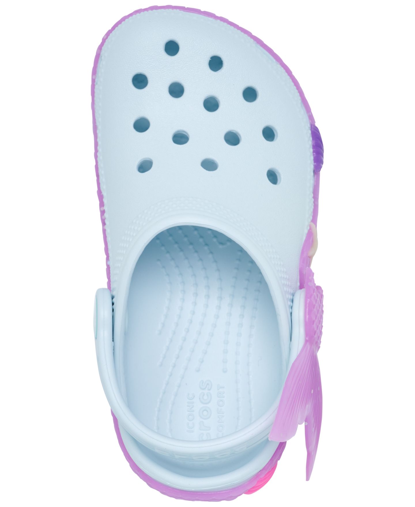 Сандалии Crocs IAM Color Change Mermaid Classic Clog Sandals from Finish Line для девочек-малышей, цвет: Ледяной — фото 5