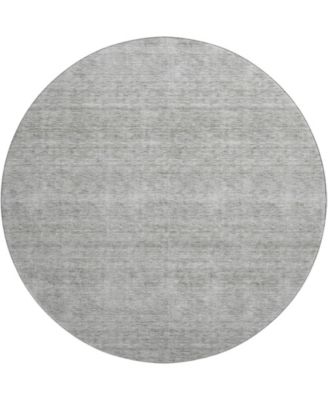 Soft Essentials Machine Washable SE1 8'x8' Round Area Rug