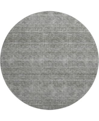 Soft Essentials Machine Washable SE1 8'x8' Round Area Rug