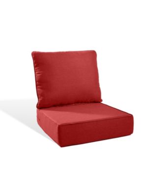 PlushCore  2-Piece Deep Seating Outdoor Dining Chair Thick Cushion Set (1-Set)