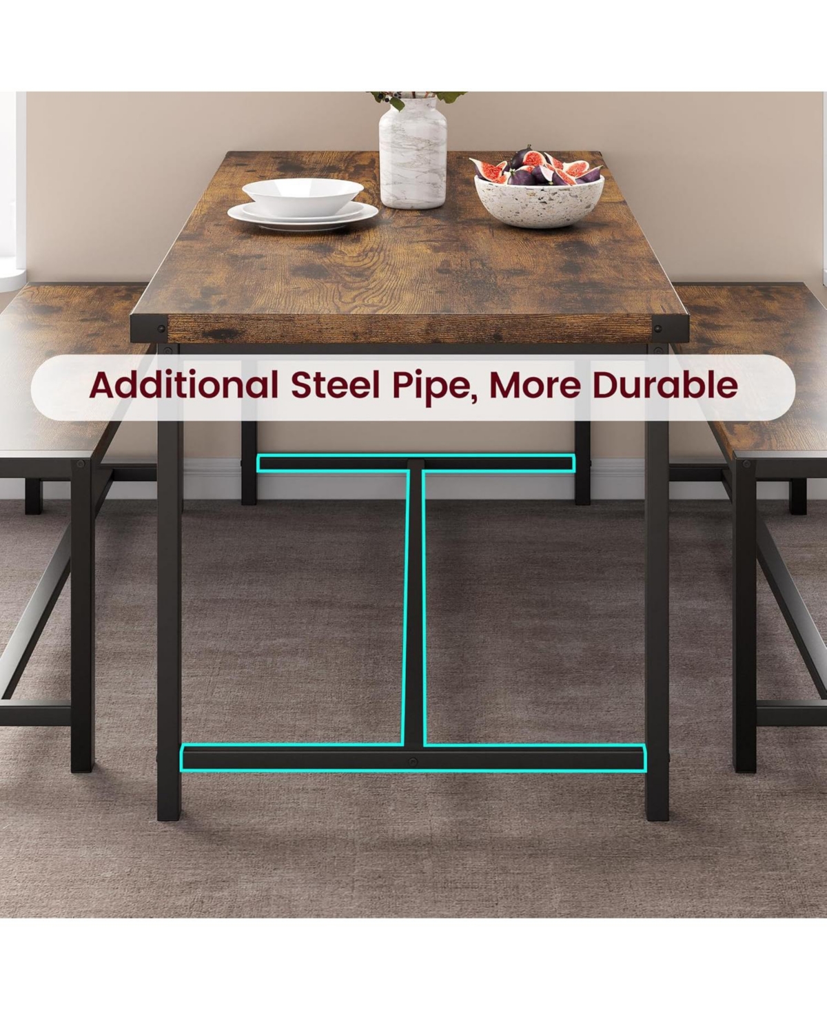 gaomon 3-Piece Dining Set for 4