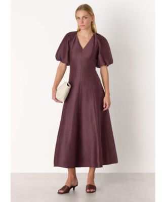Women's Silk Blend Taffeta Maxi Dress