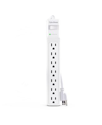 CSB706W 7-Outlet Essential Surge Protector with 6' Power Cord, White