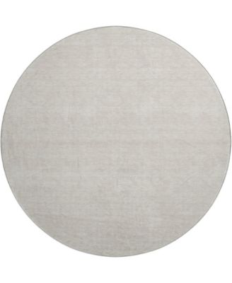 Soft Essentials Machine Washable SE6 8'x8' Round Area Rug