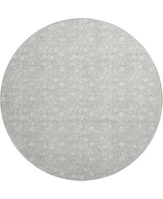 Soft Essentials Machine Washable SE4 8'x8' Round Area Rug